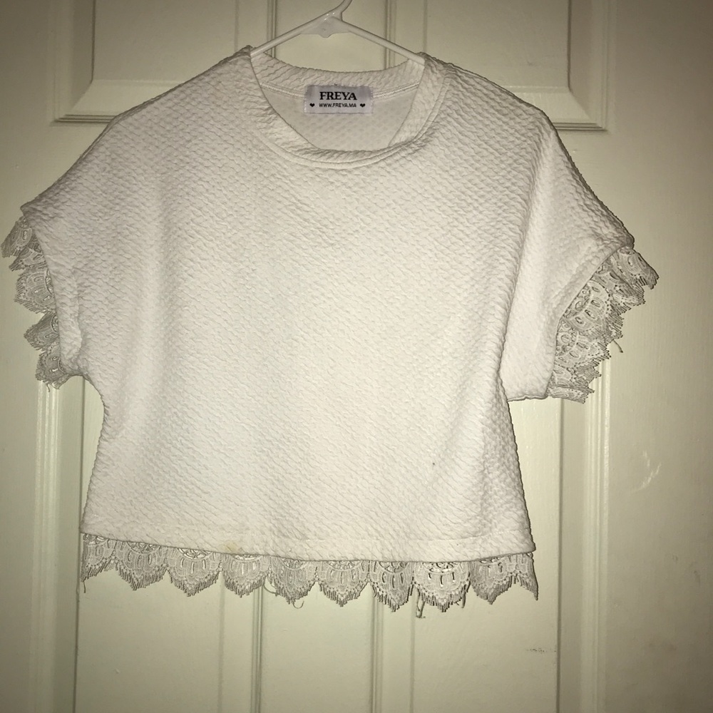 Freya white lace shirt!